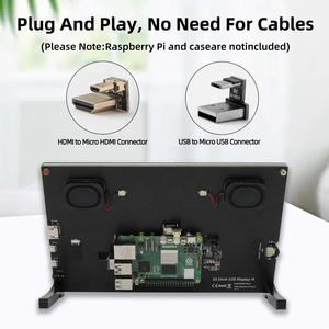 10,1 Zoll <span class=keywords><strong>Raspberry</strong></span> <span class=keywords><strong>Pi</strong></span> 4 Touchscreen 1024x600 LCD IPS-Display mit Lautsprecher halter Monitor für <span class=keywords><strong>Raspberry</strong></span> <span class=keywords><strong>Pi</strong></span> 4 Modell <span class=keywords><strong>B</strong></span> 3B 3B PC
