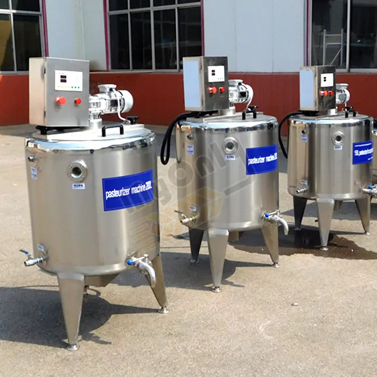 Automatic 100 Liter Pasteurizer Small Milk Process Plant Mini Fruit Juice Pasteurization Machine