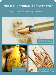 30W/40W 27 adet İpuçları Pyrography sanat el sanatları kalem çok ipuçları ahşap BurningTool kiti havya Rob - Product Image 5