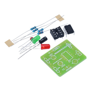 Taidacent NE555 zamanlayıcı Multivibrator kiti kararsız devre lehimleme kiti çift yanıp sönen elektronik DIY elektronik kitleri - Product Image 2