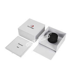 Custom Two Layer <strong>Plain</strong> White Lid and Base Hat Storage <strong>Display</strong> <strong>Box</strong> Baseball Cap Simple Showing Snapcap <strong>Box</strong> with Drawer for Shirts - Product Image 5