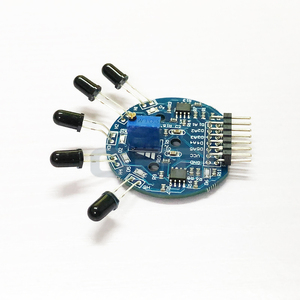 Sensor de llama IR de 5 CANALES, Sensor infrarrojo IR de llama, de 5 canales Detector, módulo de detección de incendios