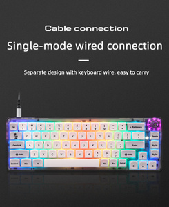 Moto speed CK69 Gaming Mechanische Tastatur USB-Kabel 67 Tasten RGB Hintergrund beleuchtung Full-Key Hot Swap Programmiert für Spieler - Product Image 3
