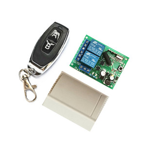 433MhzユニバーサルワイヤレスリモートコントロールスイッチAC110V220V1チャンネルリレーレシーバーモジュールおよびRF433Mhzトランスミッター - Product Image 1