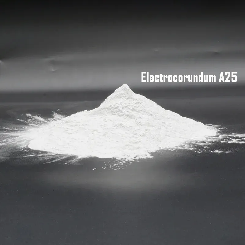 Electrocorundum A25 Medios de pulido Polvo de esmeril de alúmina fundida blanca Óxido de aluminio fundido blanco Al2O3 diferentes tamaños para la venta