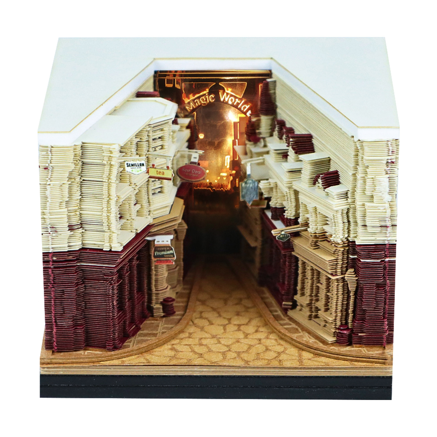Coin magique marron