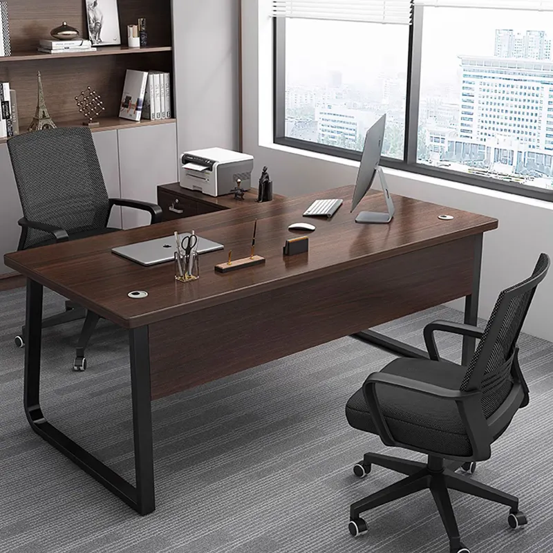 Escritorio DE OFICINA DE ACERO moderno, mesa de metal comercial simple, muebles de oficina para oficina en casa