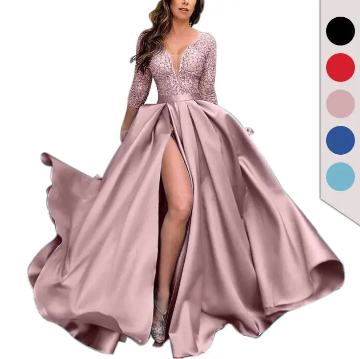 Dresses Women's Lace Big Putty Sexy Long Skirt Tail Banquet Evening Plus Size 5xl Dress