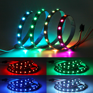 DC12V WS2811 LED piksel şerit ışık Rgb tam renkli 5050 Led şerit şerit esnek adresli dijital LED şerit 1 Ic kontrol 3 - Product Image 6