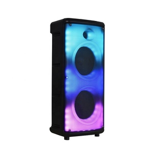 Nuevo diseño, amplificador portátil recargable para exteriores activo, altavoz con carro con micrófono de iluminación LED RGB, potencia de salida de 100W - Product Image 2