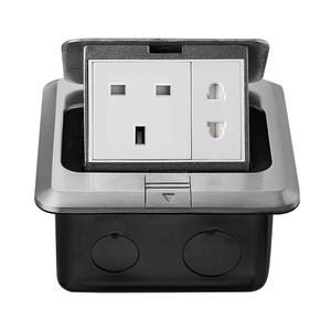 Presa da pavimento USB italiana 16A presa di corrente italiana calibro con doppia USB + spina desktop di rete di ricarica di tipo c - Product Image 3