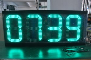 Outdoor Waterproof 16&quot; Inch Digital Led Street Clock LED Time and <strong>Temperature</strong> Signage Display Countdown Function Scoreboard - Product Image 3