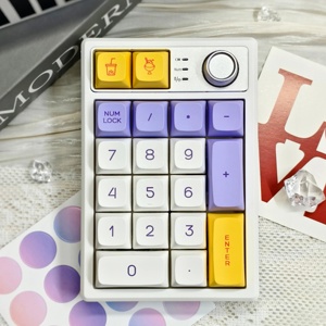 Keycool K19 Pad Teclado numérico 3 modos USB/2,4 GHz Teclado mecánico RGB Iluminación 19 teclas Mini Meyboard