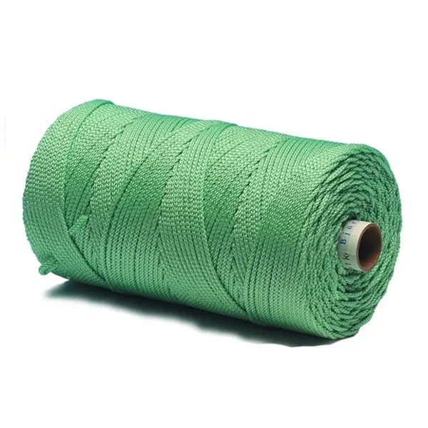 Hilo de nailon multifilamento, color verde, 2mm