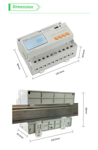 Acrel ADL3000-E/C 3*220/380V 80A直接输入三相Din轨道千瓦时电能表，带RS485 Modbus UL - Product Image 5
