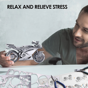 Piececool Factory Direct Metal Diy Model <strong>Toys</strong> Diecast MOTORCYCLE II Creative Children'<strong>s</strong> Puzzle Assembly Model for Adults - Product Image 5