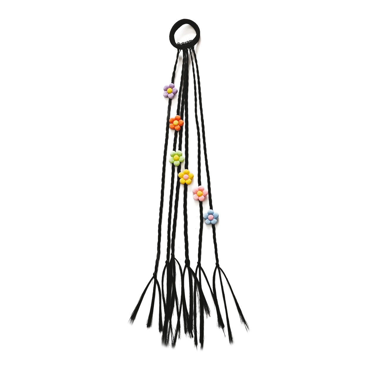 Childrens boxing braids six flowers