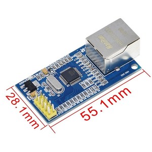 Per Arduino W5500 modulo di rete Ethernet TCP/IP 51/STM32 SPI interfaccia 3.3V 5V I/O MCU