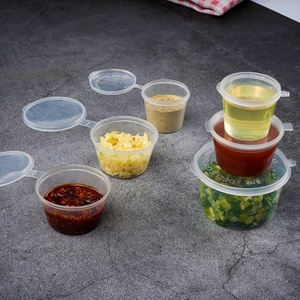 Lid Cover Plastic Pp Disposable Plastic Boxes 1 1.<strong>5</strong> <strong>2</strong> 3 4 <strong>5</strong> <strong>Oz</strong> and 150ml <strong>Cup</strong> Customized Logo - Product Image 2