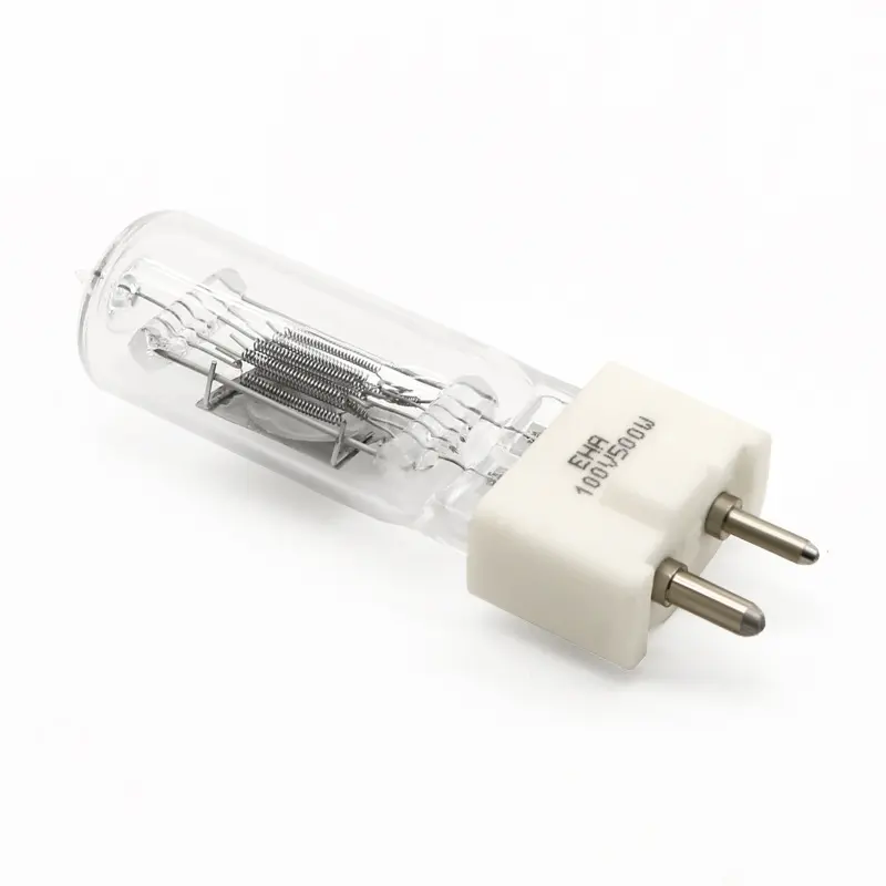 HoneyFly EHA Halogen Lamp GY9.5 100V 500W Optical Instrument Bulb Capsule Clear Stage Light Machine Tool Warm White