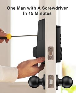 Keyless Entry Smart Door Lock Com Botão Fingerprint Application Control E Teclado Trava De Segurança