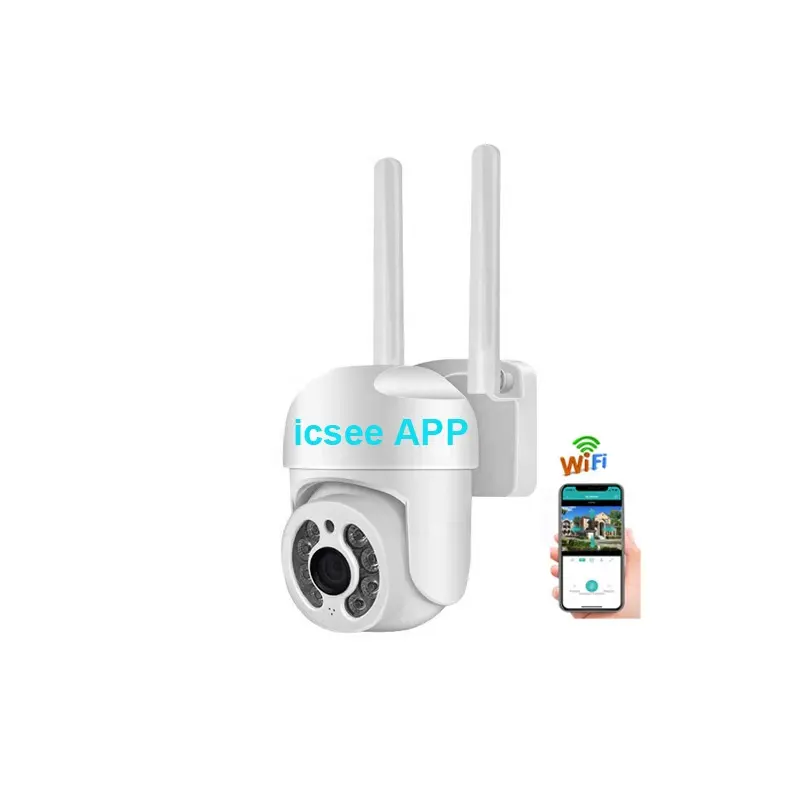 Icsee 2MP/4MP Wifi Mini PTZ camera 4K ngoài trời không dây IP Camera An Ninh với tự động theo dõi video giám sát CCTV cho nhà