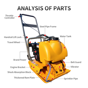 Chất lượng cao tấm Máy đầm rung tấm xăng máy Đầm sàn đất nhựa đường tấm Máy đầm cho xây dựng - Product Image 4