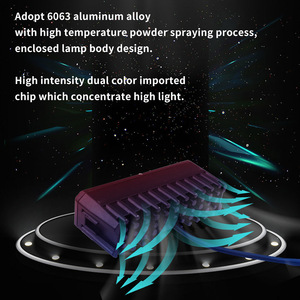 デュアルカラー4つの目オートバイ<span class=keywords><strong>LED</strong></span>ヘッドライトスポットライトSUVトラック4x4ロードワークライトのための新しい車のグリルライト変更
