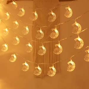 Stringa della lampada a batteria LED star luna Ramadan lampada per tenda luci impermeabili per la casa - Product Image 2