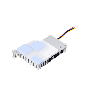 Raspberry Pi активный кулер для Raspberry Pi 5, вентилятор с регулируемой температурой, алюминиевый радиатор, с тепловыми лентами - Product Image 3