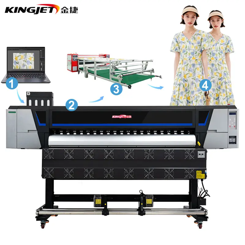 Baixo preço impresora de sublimacion dye sublimação impressora esportes desgaste rolo a rolar digital tecido impressão máquina