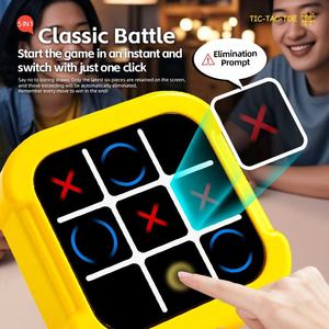 Özel 5 1 elektronik Tic Tac Toe oyunu el elektrikli bulmaca oyun konsolu-Tic Tac Toe dokunmatik seyahat oyun konsolu - Product Image 5