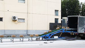 Espansione del trasporto del pacco espresso di carico e scarico della macchina del nastro trasportatore telescopico automatico del nastro trasportatore - Product Image 2
