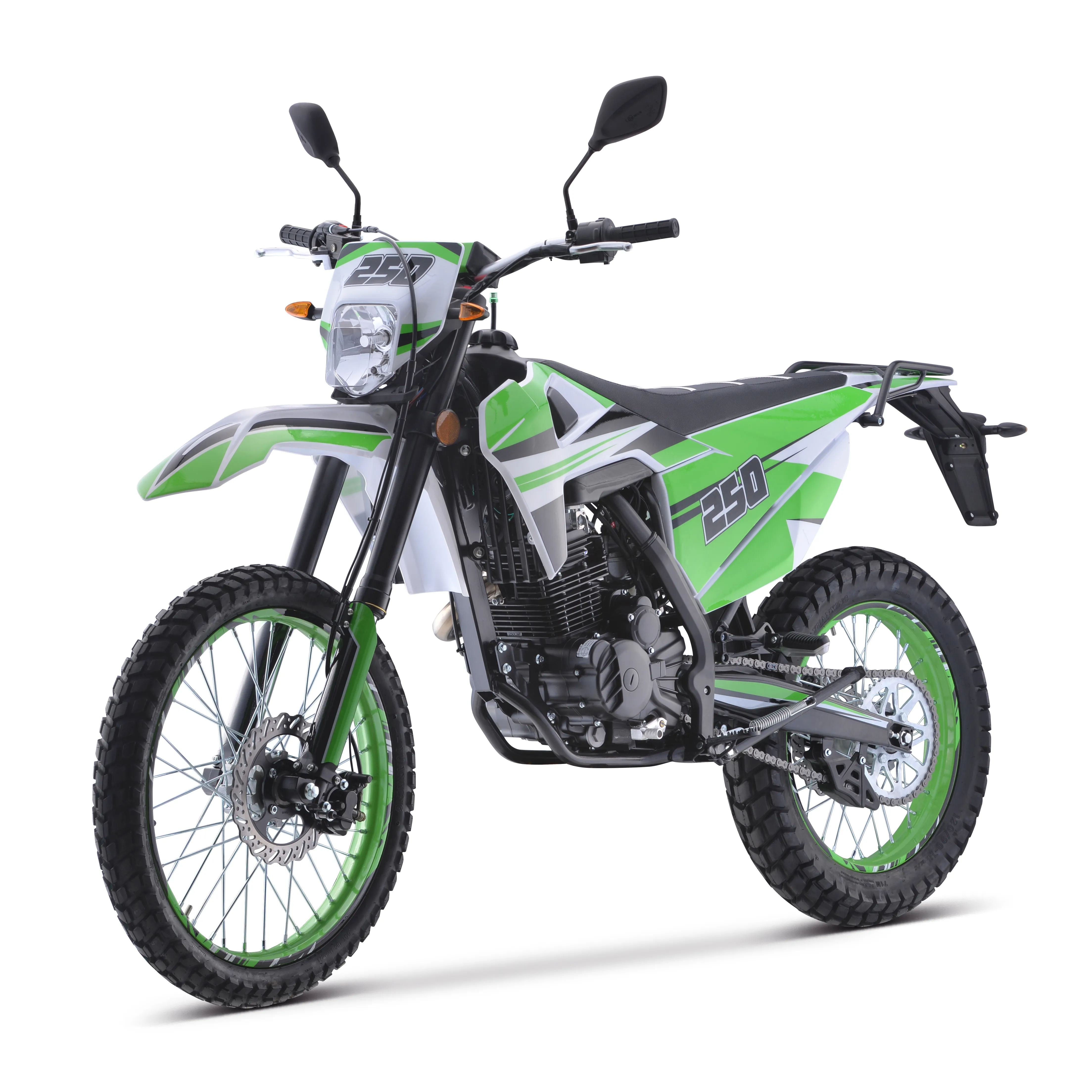2023 새로운 도착 오프로드 Zongshen Motocross 오프로드 산악 dirtbike 250cc 공기 냉각 구덩이 자전거 자동 오토바이 (DBA250)