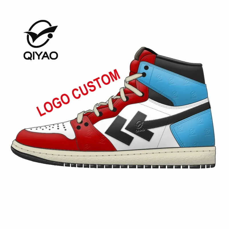 OEM Factory Original Brand Custom Logo Genuine Leather Retro OG High Top Sport Sneakers Men's Basketball Casual Shoes