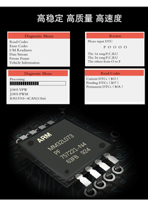 2024 Neuestes profession elles OBD2-Scanner-Handheld-Autodiagnose-Tool Überprüfen Sie den CAN-Bus-Code leser mit Motorlicht-Reset und LCD-Display - Product Image 6