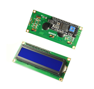 LCD1602 + I2C LCD 1602 modulo 16x2 schermo blu PCF8574 IIC/I2C LCD1602 piastra adattatore - Product Image 1