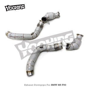 ส่วนหัวของท่อไอเสียสำหรับ BMW F90 M5 4.4T 2018-202 SUS304อัตราการไหลสูง100/200/300เซลล์พร้อมตัวเร่งปฏิกิริยา - Product Image 6