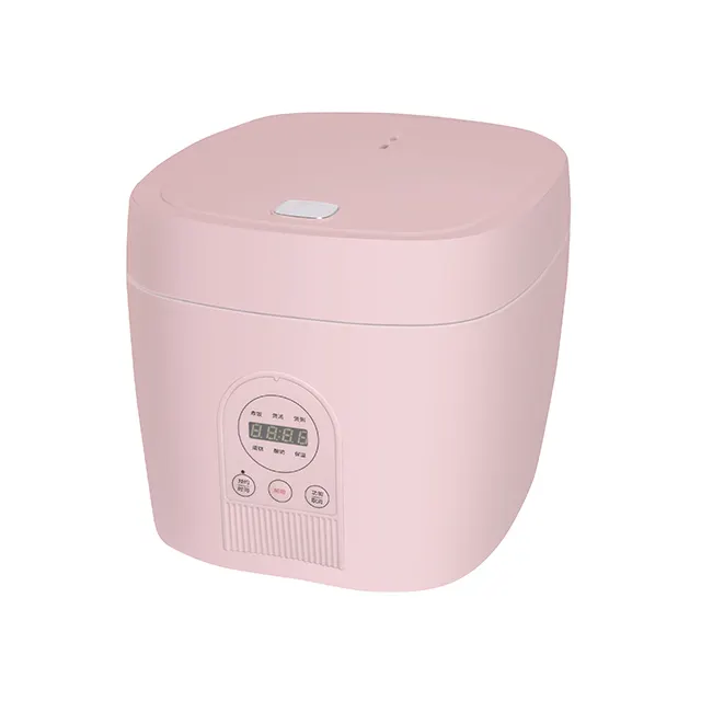 Best Korean sale Unique design cheap price non-stick coating steam microwave low sugar pink color baby rice cooker