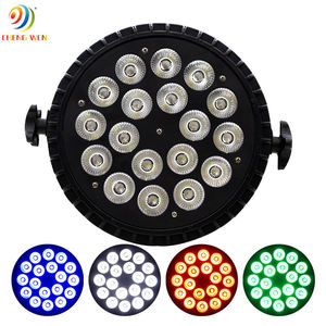 18*10W ไฟอลูมิเนียมแบบเชลล์โหมดเสียง LED พาร์สามารถไฟเวทีไฟสวนสีสันสดใสแผงควบคุม DMX