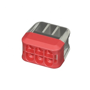 プッシュインクイックコネクトターミナル白ハードワイヤコネクタオートクランプ1入力1出力 - Product Image 5