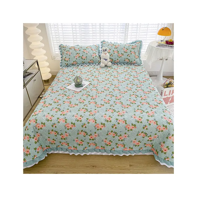Modern fabrika pamuk kumaş ev yorgan için nevresim takımı toptan yatak setleri 3 parça kral boyutu yatak örtüsü seti yatak örtüsü