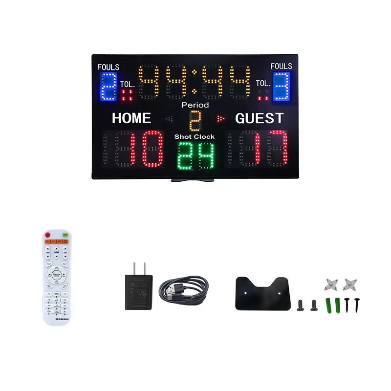 Yizhi Multisport Leidde Digitaal Scorebord Verschillende Modi Multifunctioneel Led Tafelblad Elektronisch Scorebord Voor Basketbalvolleybal