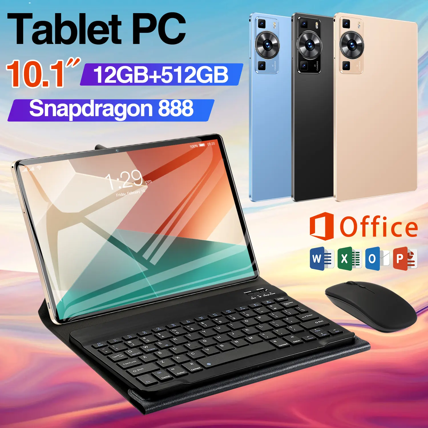 pädagogische FHD Bestes Android 14.0 Tablet PC Anpassung 10 Zoll Tablet Android 5G 4G LTE Android-Tabletts