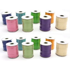 <span class=keywords><strong>1mm</strong></span> halat Diy el yapımı mumlu örgülü Linhasita makrome takı dekoratif balmumu Polyester kordon için