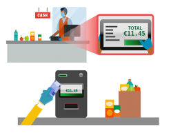 Precio al por mayor Máquina de caja registradora automática Sistema de pago automático para tienda minorista no tripulada Tecnología POS Entrega de efectivo - Product Image 5