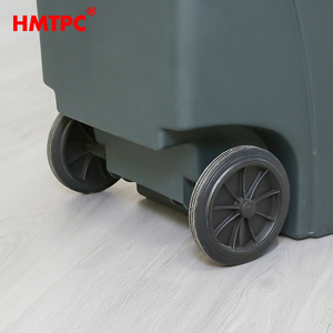Contenedor de basura de estructura de pie de 200L para clasificar cubos de basura de plástico de reciclaje Gestión de cubos de basura