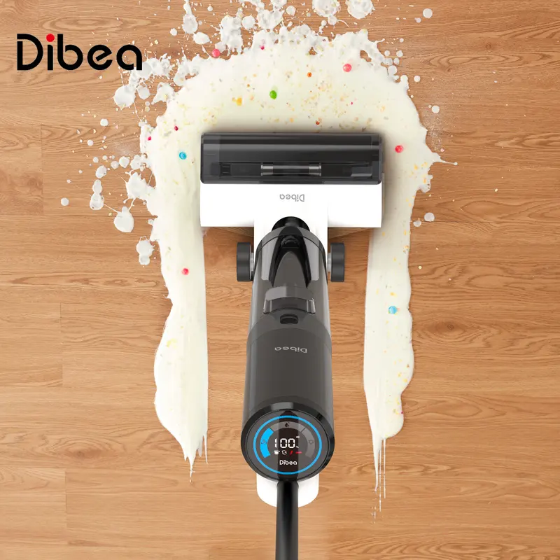 Dibea Self-Cleaning Household Floor Washer 3 In1 Electric Mop Cordless Wet and Dry Vacuum Cleaner