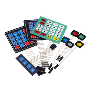1*2 3 4 5 Tasten Knopf Membran-Schalter 3*4 4×5 Matrix-Array-Tastatur 1×6 Tastatur mit LED-Steuerungskette Pad DIY-Satz für Arduino