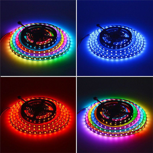 Alta calidad 5050 infrarrojos ws2812 ws2811 sueño color inteligente tira led rgb pixel dmx magia digital ws 2811 inteligente 12V tira de luz - Product Image 6